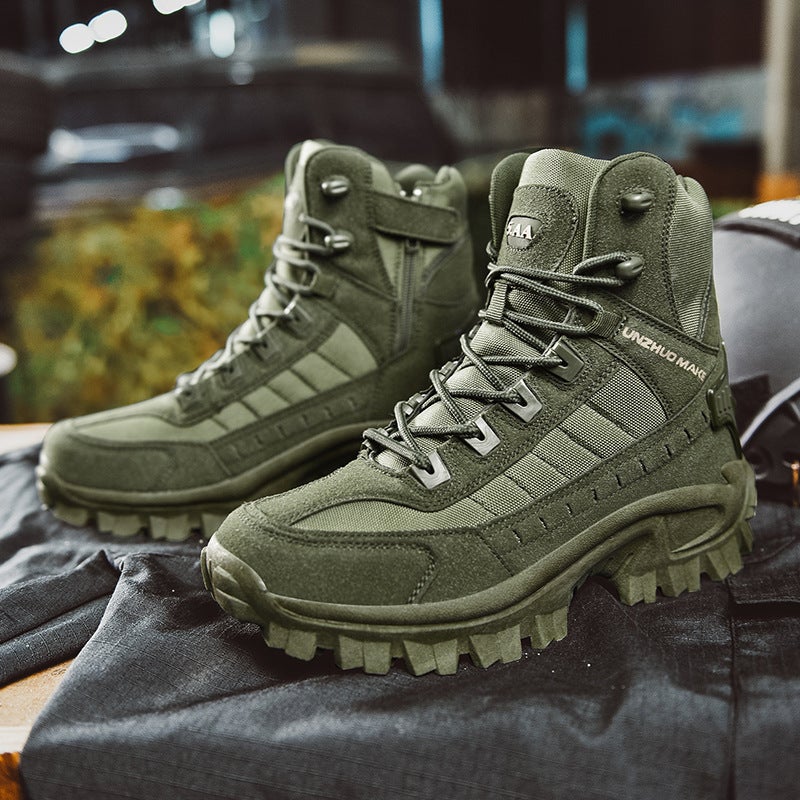2023 Mens High-Top Outdoor Hiking Shoes Size B21 B21 Sand Color Exploration  - Image 4