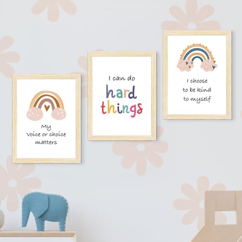 ArtX Paper Motivational Quotes Wall Posters For Kids Room, Educational Wall Frames, Kids Room Decoration, A4 Size, Multicolor, Synthetic Wood, Set Of 6 - Image 2