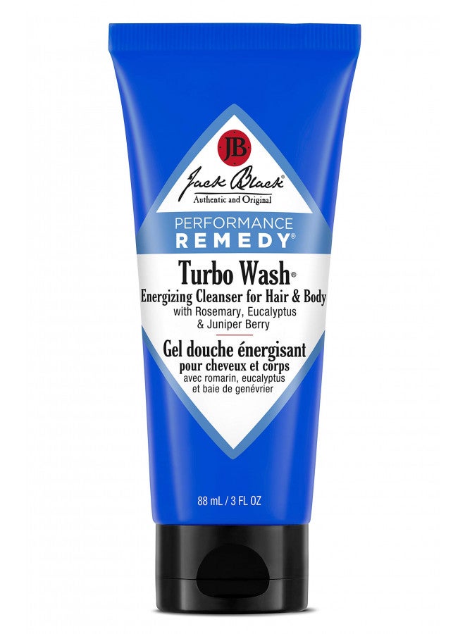Jack Black Jack Black Turbo Wash Energizing Cleanser for Hair & Body, 3 Fl Oz - Image 1