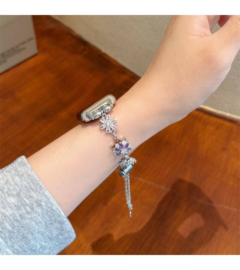 Mixed Colors 22Mm Snowflake Glitter Metal Handmade Strap Compatible With Huawei GT6 GT6 Pro Gt5 Gt5 Pro Gt4 Gt2 3 4 And Watch Fit3 Fit4 Strap And Band 8 9 10 Nfc - Image 5