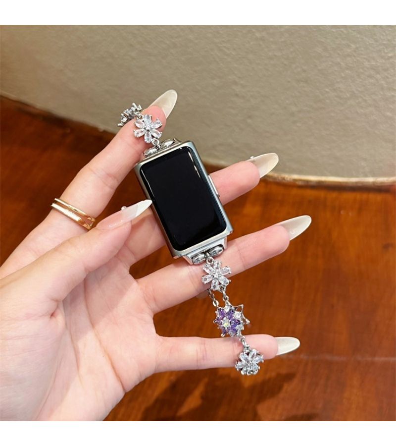 Mixed Colors 22Mm Snowflake Glitter Metal Handmade Strap Compatible With Huawei GT6 GT6 Pro Gt5 Gt5 Pro Gt4 Gt2 3 4 And Watch Fit3 Fit4 Strap And Band 8 9 10 Nfc - Image 1