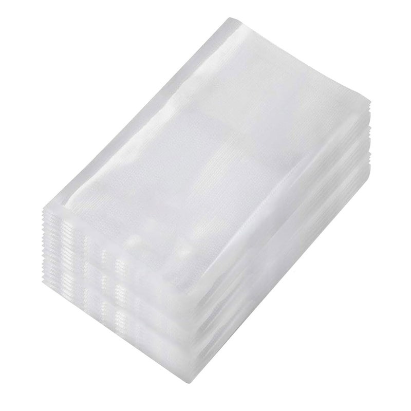 SKY FLEXI PACK Vacuum Pouch 20cm x 25cm Pack of 25 Dotted Embossed BPA Free Microwaveable Transparent Food Storage Vacuum Bags with 90 Micron Thickness Capacity Approx 950gm - Image 1