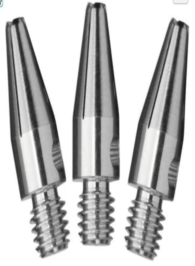 US Darts Silver Mini (Micro) Aluminum Dart Shafts - 3 Sets (9 shafts), 2BA Mini + O'rings - 3/4 in