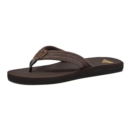Quiksilver Men's Carver Suede 3-Point Flip Flop Sandal, Demitasse/Solid, 9 M US - Image 1