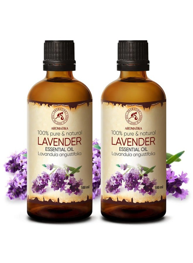 Aromatika زيوت اللافندر الأساسية 6.8 أونصة سائلة للناشرات - العلاج بالروائح - زيت اللافندر النقي - زيت عطر للنوم - العناية بالبشرة - الجسم - الشعر - Image 2