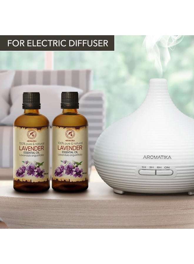 Aromatika زيوت اللافندر الأساسية 6.8 أونصة سائلة للناشرات - العلاج بالروائح - زيت اللافندر النقي - زيت عطر للنوم - العناية بالبشرة - الجسم - الشعر - Image 5