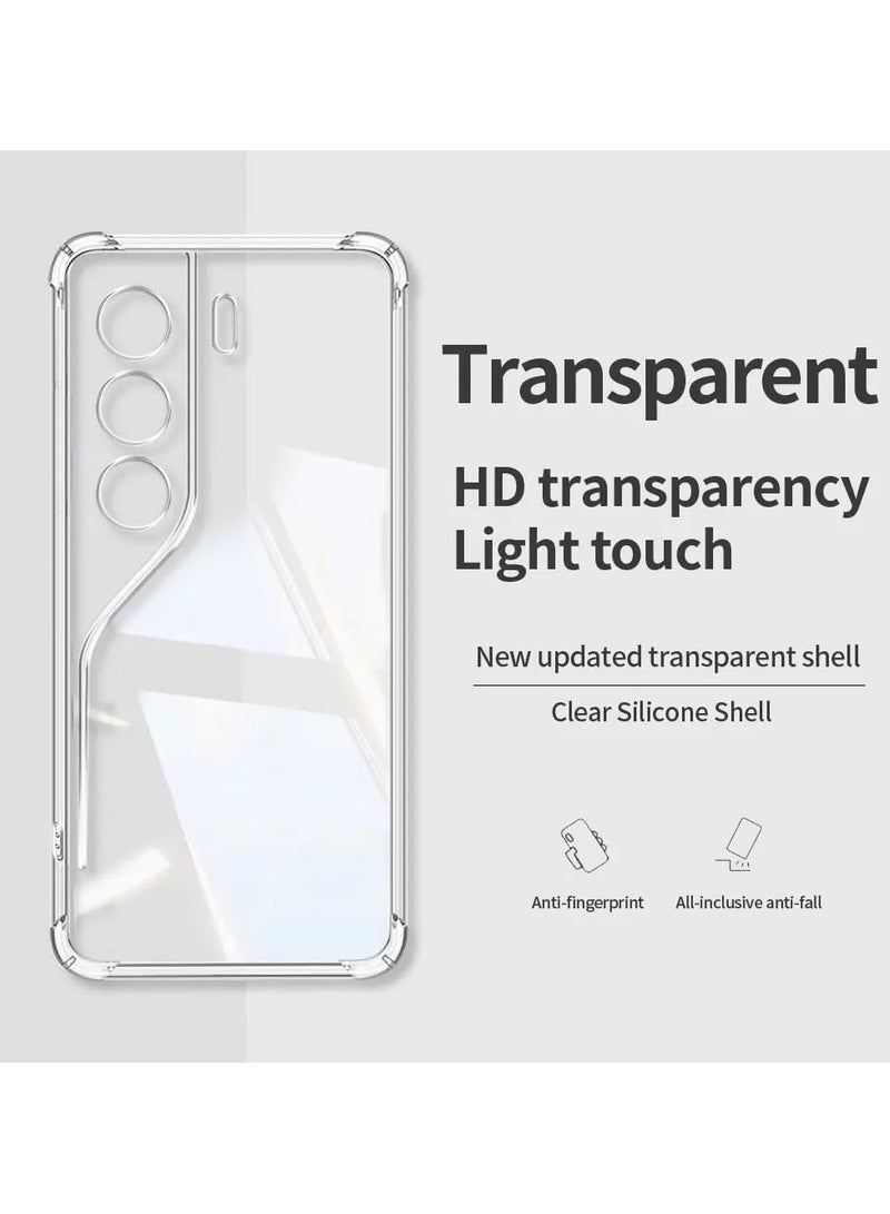 general Clear Case Compatible with Tecno Camon 40 Pro 5G, Slimline TPU Transparent Soft Back Cover with 4-Corner Anti-Shock Airbag and Camera Lens Protection - Image 5