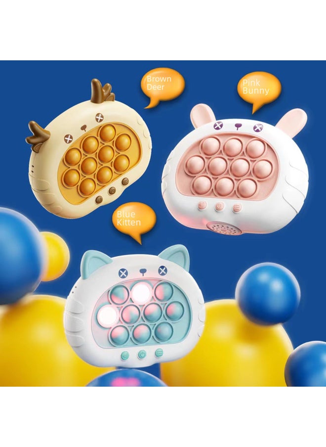 Generic - Stress Relief Children's Game Machine Quick Push Whack A Mouse Logic Thinking Pass The Level Toy Plastic Material For Kids-Color:Second Generation Cat - Image 1