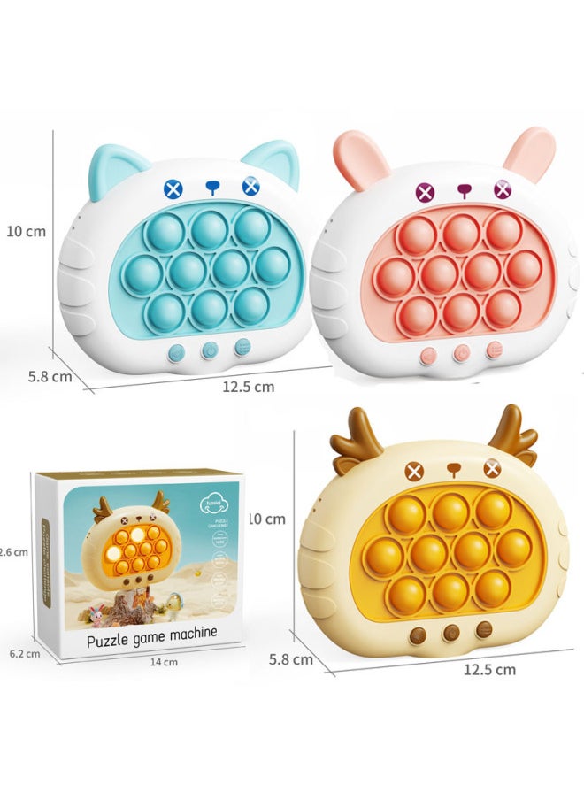 Generic - Stress Relief Children's Game Machine Quick Push Whack A Mouse Logic Thinking Pass The Level Toy Plastic Material For Kids-Color:Second Generation Cat - Image 1
