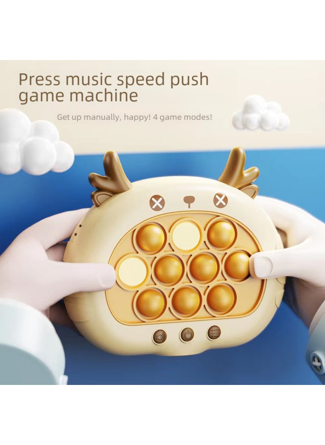 Generic - Stress Relief Children's Game Machine Quick Push Whack A Mouse Logic Thinking Pass The Level Toy Plastic Material For Kids-Color:Second Generation Cat - Image 1