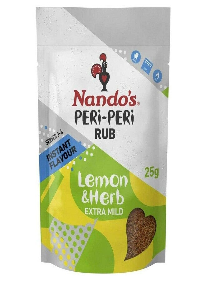 Nando's Lemon & Herb Peri Peri Rub Mild (25g) - Pack of 2 - Image 1