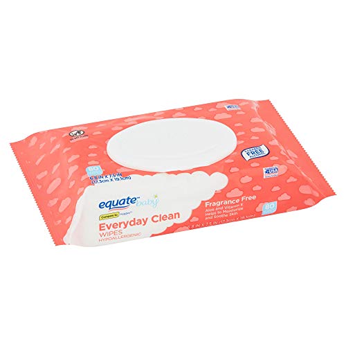 Equate Everyday Clean Fragrance Free Wipes, 40 sheets - Image 2