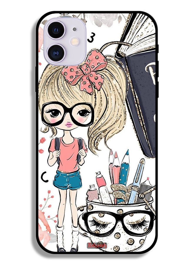 Tolwak Apple iPhone 11 Protective Case Unicorn Girl Art - Image 2