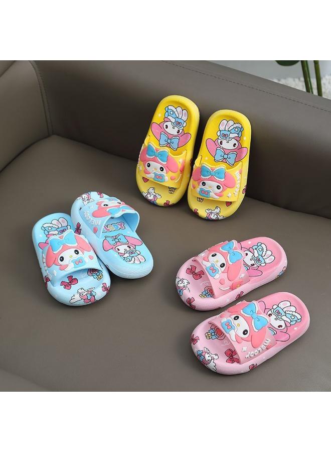 SHAKA Sanrio Melody Baby Children'S Slippers Indoor Summer Girls One Word Soft Bottom Home Non-Slip Princess Bath - Image 4