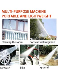 Huitich 12V High-Pressure Car Washing Water Gun Black Includes 1 Battery, 3-Section 5m Tube  - Image 5