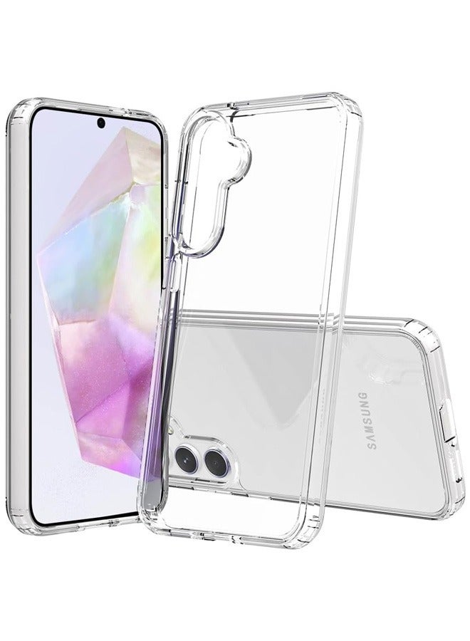 Tersely Crystal Clear Case Cover for Samsung Galaxy A35 2024, Hard Back Slim Shockproof Bumper, Non-Yellowing, Wireless Charging Compatible for Samsung Galaxy A35 6.6 inch - Image 1
