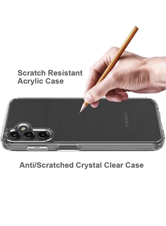 Tersely Crystal Clear Case Cover for Samsung Galaxy A35 2024, Hard Back Slim Shockproof Bumper, Non-Yellowing, Wireless Charging Compatible for Samsung Galaxy A35 6.6 inch - Image 4