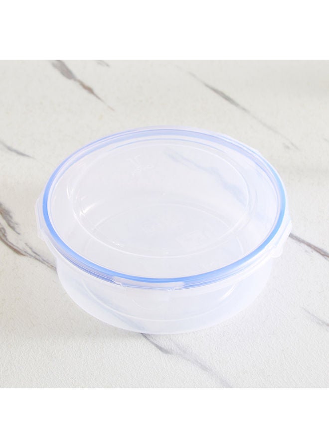 Lock and Store Round Flat Container 6.5 x 21 x 21 cm