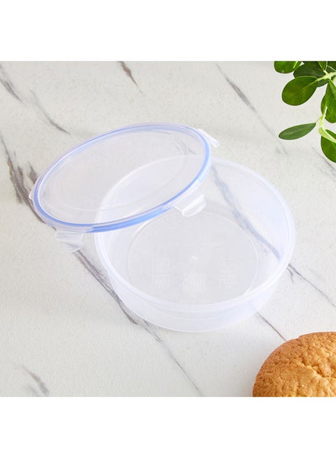 Lock and Store Round Flat Container 6.5 x 21 x 21 cm