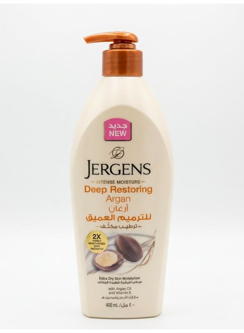 Jergens Intense Moisture Deep Restoring Argan Extra Dry Skin Moisture 400 ML - Image 1