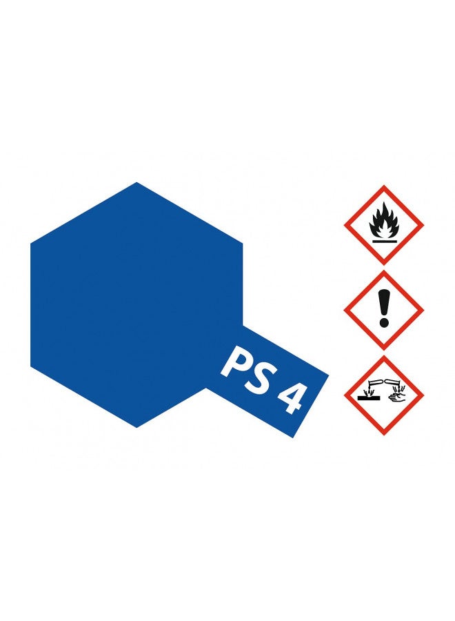 Tamiya TAM86004 86004 PS-4 Blue Spray Paint, 100ml Spray Can - Image 2