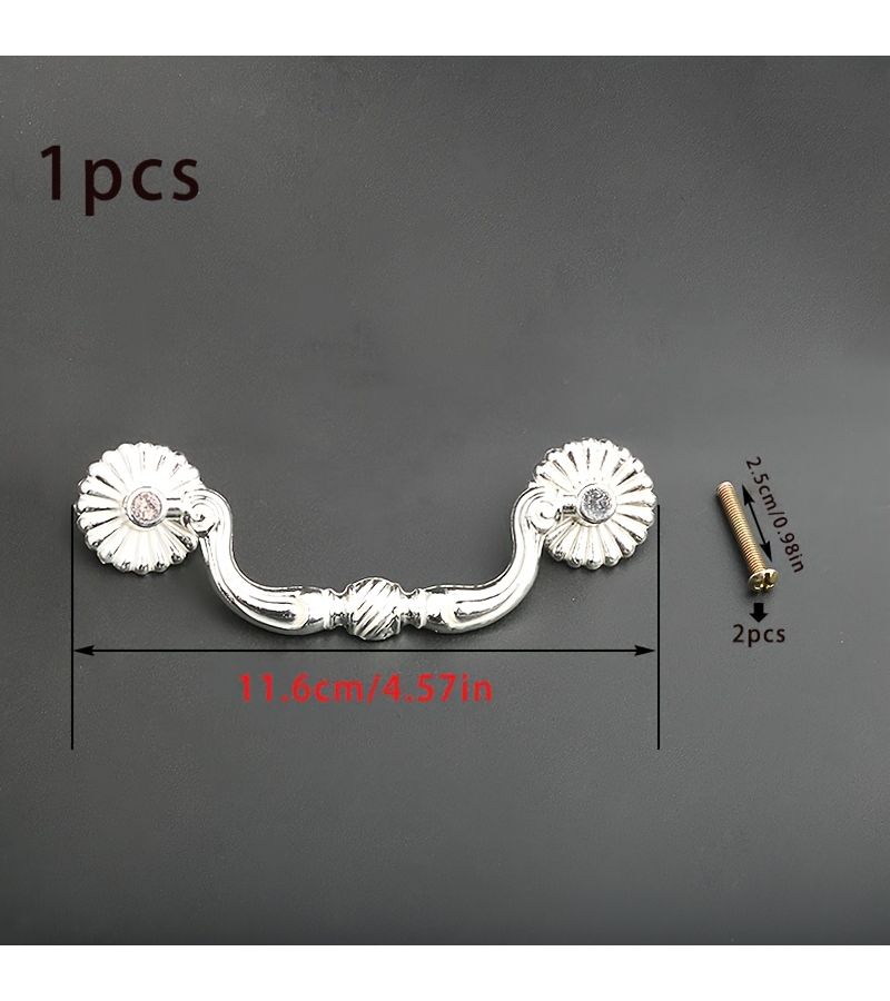 Golden White 96 Hole Spacing Handle for Furniture Drawers Cabinet Pulls Wardrobe - Image 2