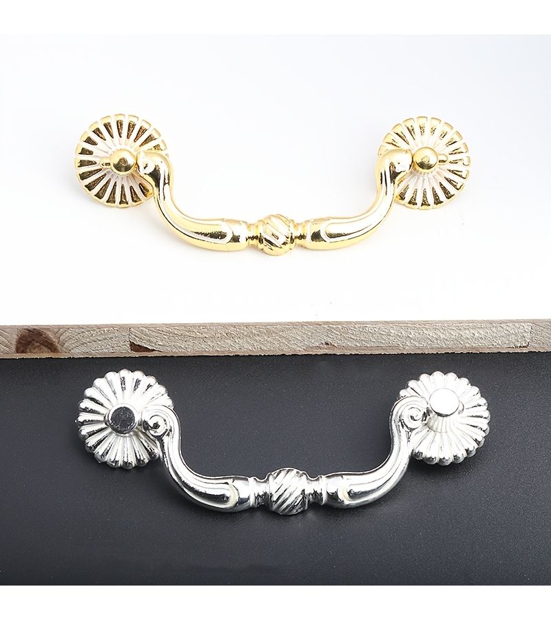 Golden White 96 Hole Spacing Handle for Furniture Drawers Cabinet Pulls Wardrobe - Image 5