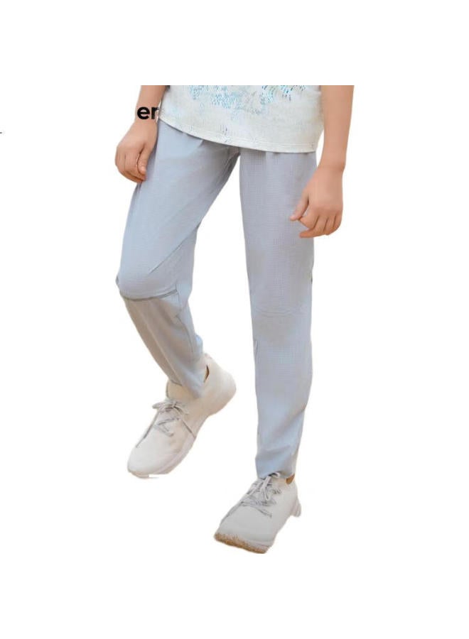 Moodytiger Kids' Breathable Quick-Dry Summer Boys' Sports Pants Girls' Long Pants Mosquito-Proof Pants Air - Image 3
