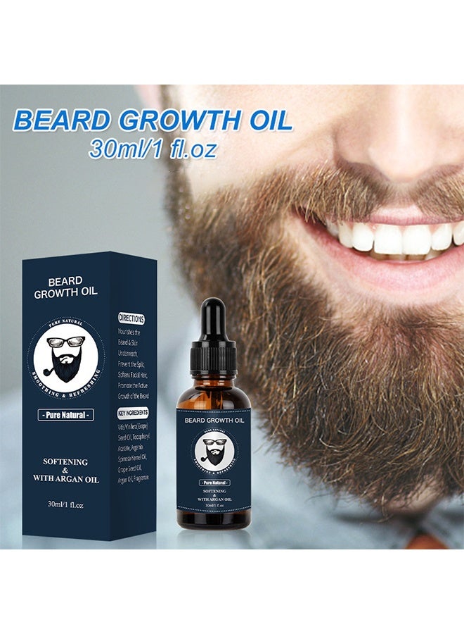 APPTI Beard Growth Oil - Softens Facial Hair And Promotes Beard Restoration Of Softness And Shine Beard Growth Oil 30ML - Image 1