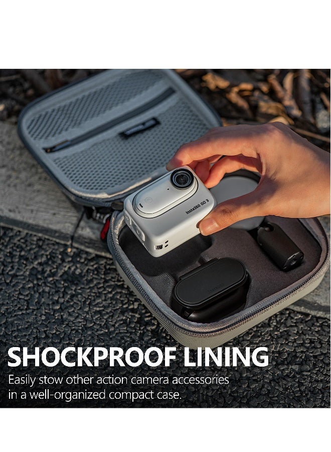 Camera Carrying Case, Storage Bag Mini Protective Case, Compatible for Insta360 GO 3 Action Camera Accessories - Image 3