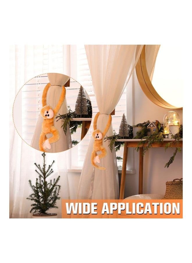 4 Packs Stuffed Monkey Hanging Animal Plush Toy with Hook and Loop Fasteners Hands Large Animal, 23 Inch for Adults Gifts Decors  - Image 5