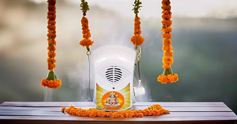 kh Hanuman Chalisa Electric Religious Mantra Chanting Bell Machine Spiritual Devotional Mantras Pooja Chanting Bell Just Plug & Play (Plastic) - Image 5