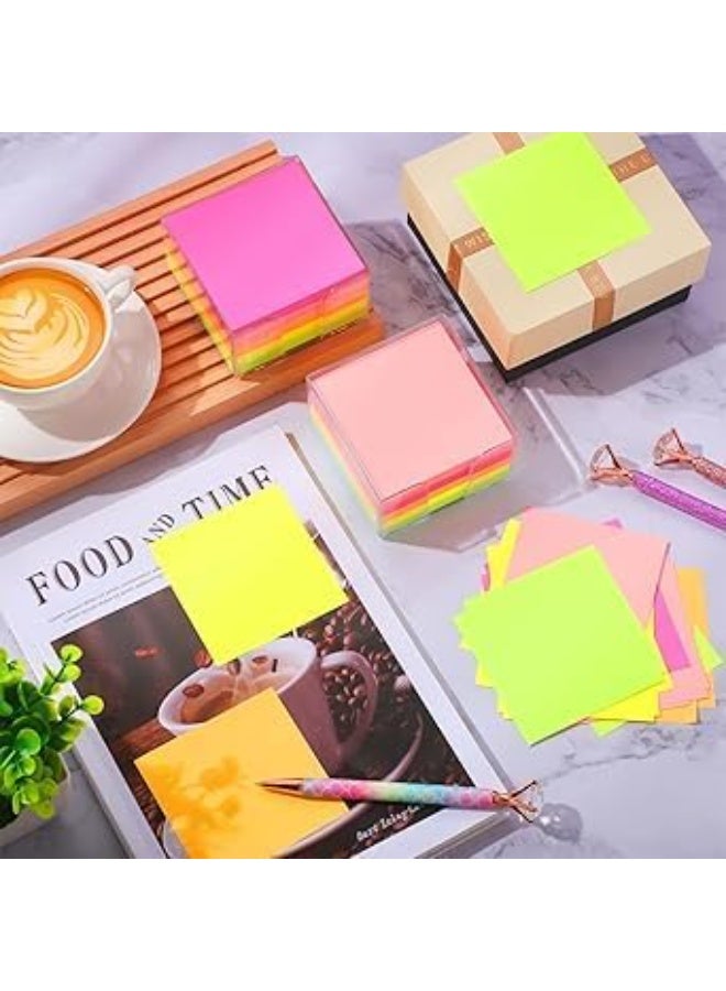 Sticky Notes 76mm x 76mm, 400 Sheets – Self Adhesive Sticky Pads, Strong Stick Notepads for Office, School, Home, To-Do Lists – Writable Paper Notes for Planner & Reminder - Image 2