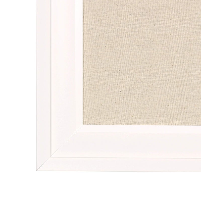 DesignOvation Bosc Framed Linen Fabric Pinboard, 23.5x29.5, White - Image 3