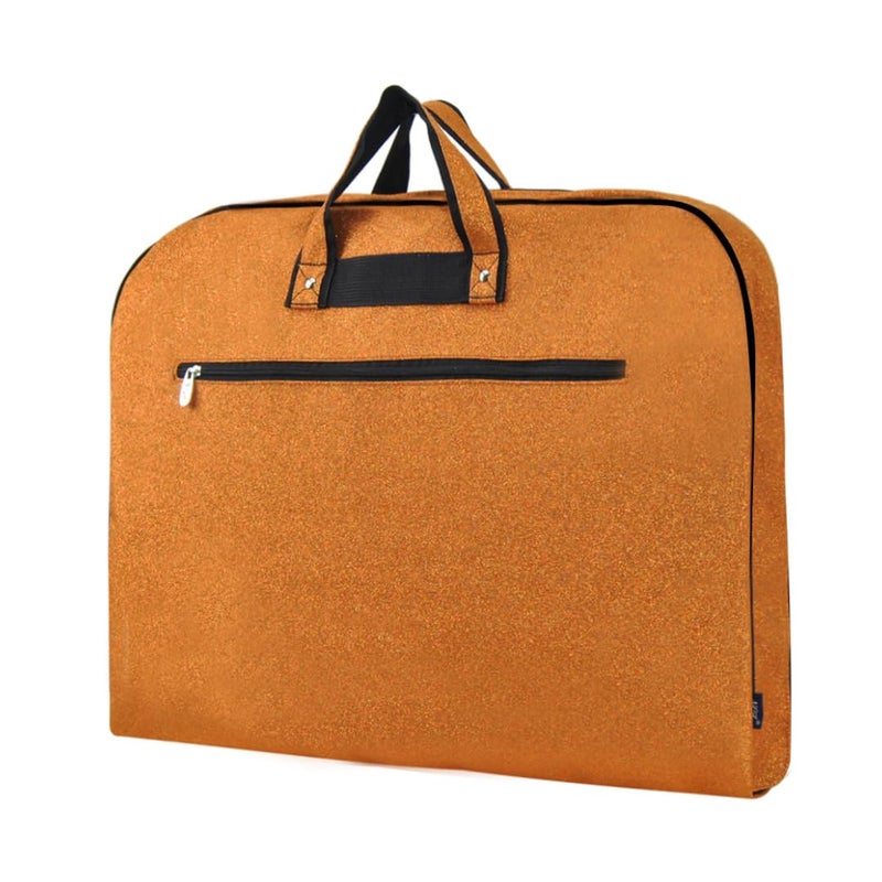 NGIL Glitter Cheer Dance and Competition Travel Companion Hanging Garment Bag for Women GlitterOrange
