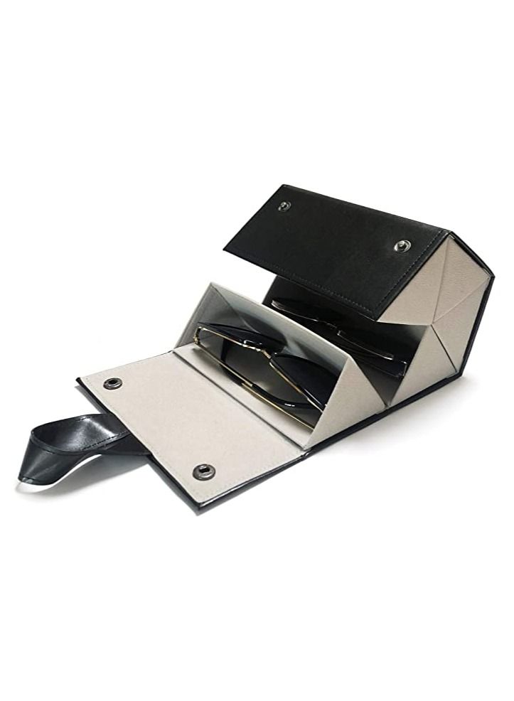 NIBEMINENT Sunglasses Organizer 5 Slots Travel Glasses Case Multiple Pairs Eyeglasses Storage Box Hanging Eyewear Holder  - Image 1