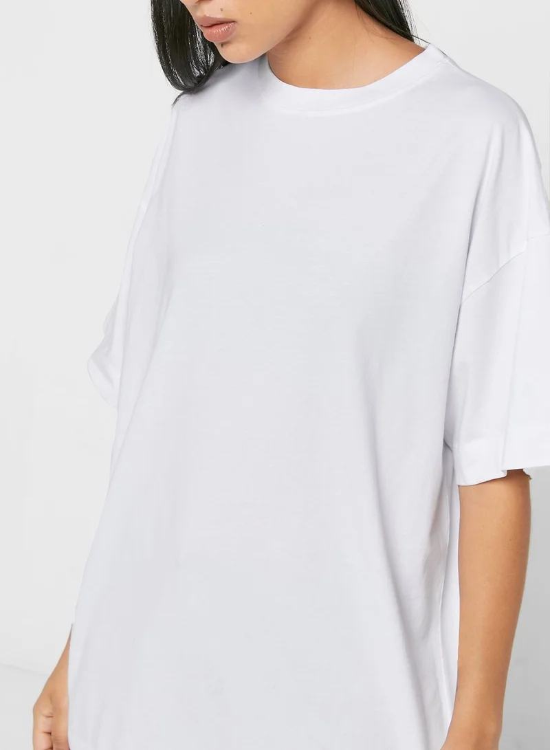 TOPSHOP Crew Neck Oversized T-Shirt