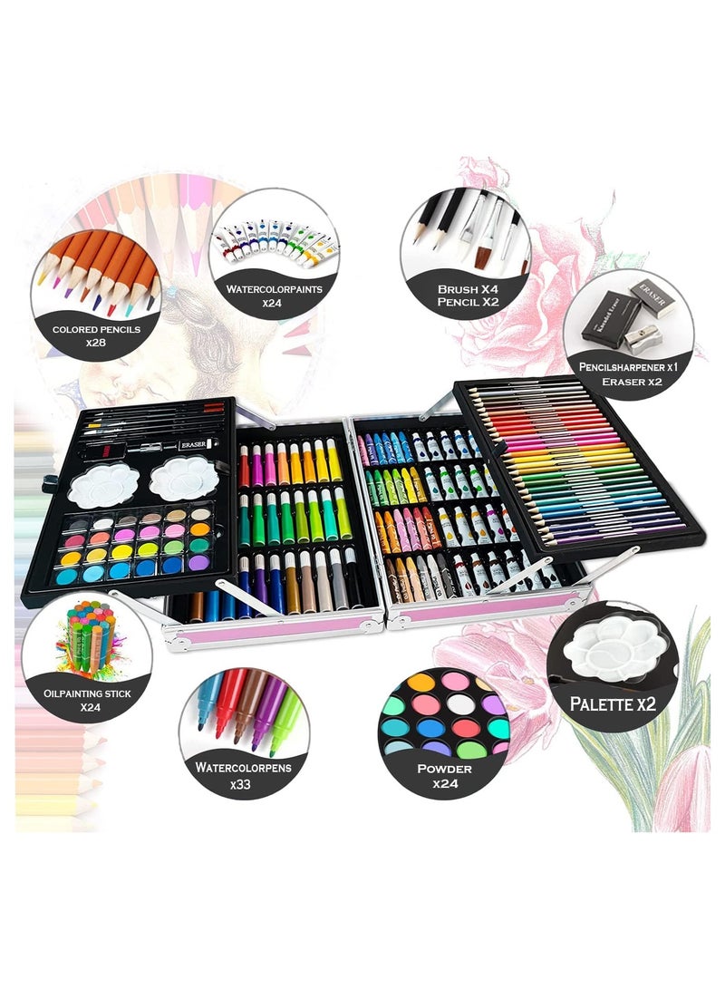 Deluxe Art Set 145 Pieces Drawing Painting Set for kids (Unicorn animations) - Image 2