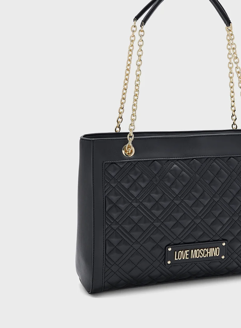 لوف موسكينو BLACK QUILTED PU BLACK QUILTED PU