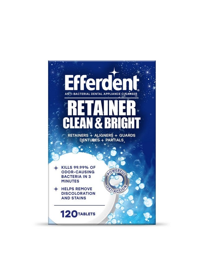 Efferdent Retainer Clean & Bright, Retainer Cleaner Tablets, 120 Count - Image 1