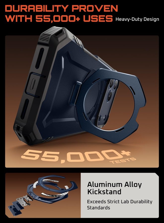 سوبكيس جراب SUPCASE لهاتف iPhone 17 Pro Max (UBGrip Pro)، [واقي شاشة مدمج من الزجاج المقوى وحامل] [غطاء للتحكم بالكاميرا] [متوافق مع MagSafe] جراب مغناطيسي متين لكامل الجسم، أزرق سماوي - Image 5