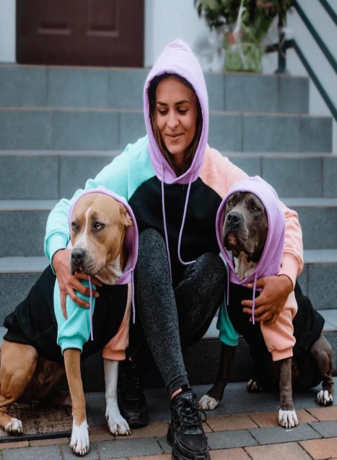 Spark Paws هودي سبارك باوز هيومن - جودة ممتازة، ناعم كالحرير، راحة فائقة وملاءمة مثالية، بطانة صوفية ناعمة، مناسب لجميع الأذواق - لون حلوى القطن، مقاس 2XL - Image 3