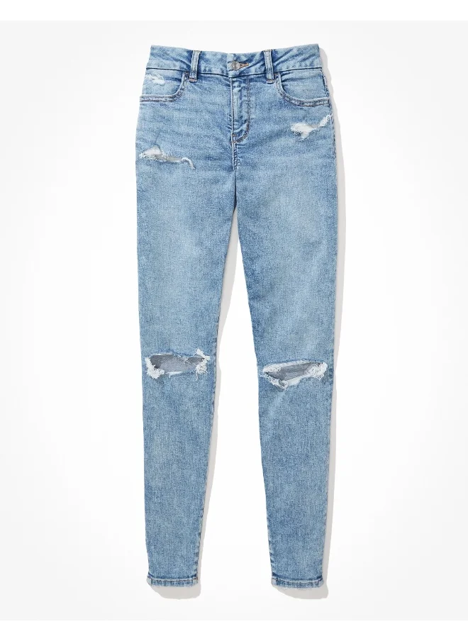 American Eagle AE Ne(x)t Level Ripped Curvy Jegging