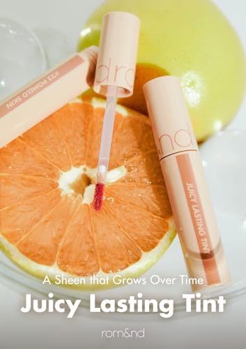 rom&nd romnd JUICY LASTING TINT 08 Apple Brown KBeauty Glossy Lip Stain for Hydrating LongLasting Natural Bare Juicy Finish - Image 5