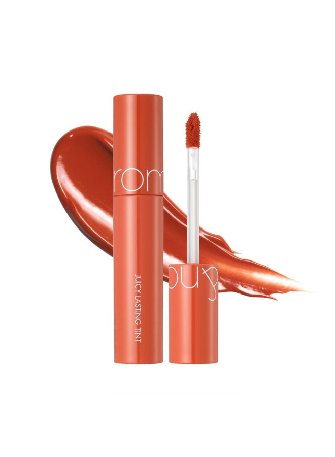 rom&nd romnd JUICY LASTING TINT 08 Apple Brown KBeauty Glossy Lip Stain for Hydrating LongLasting Natural Bare Juicy Finish - Image 3