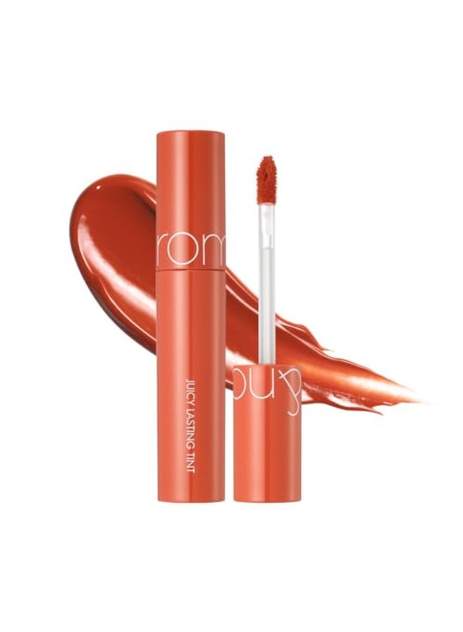 rom&nd romnd JUICY LASTING TINT 08 Apple Brown KBeauty Glossy Lip Stain for Hydrating LongLasting Natural Bare Juicy Finish - Image 1