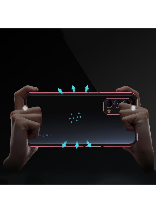 erorex Aurora Series Lens Protector + Metal Frame Protective Case For OPPO Reno5 - Image 4