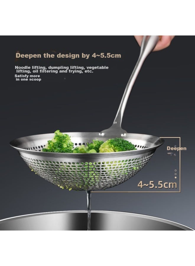 NewAir Newair 304 Stainless Steel Strainer, Colander, Noodle And Dumpling Skimmer, Small Oil-frying Mesh, Large Kitchen Strainer For Hot Pot  - Image 4