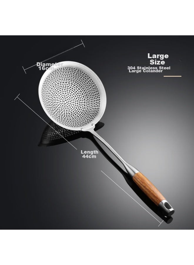 NewAir Newair 304 Stainless Steel Strainer, Colander, Noodle And Dumpling Skimmer, Small Oil-frying Mesh, Large Kitchen Strainer For Hot Pot  - Image 2