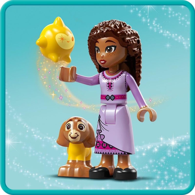 LEGO 43223 Disney Wish Asha in the City of Rosas, Wish Movie Set with Asha Minidoll, Valentino Goat Toy and Star Figures, Gift for 6 Plus Year Old Kids, Ramadan Gift Idea for Girls & Boys - Image 2